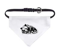 Azeeda Small 'Grizzly Bear Sleeping with Flowers' Dog/Cat/Pet Bandana (PD00071483)
