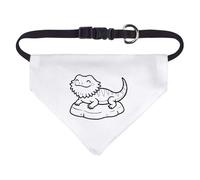 Azeeda Small 'Happy Bearded Dragon' Dog/Cat/Pet Bandana (PD00070419)