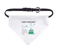 Azeeda Small 'Happy Birthday Son' Dog/Cat/Pet Bandana (PD00072317)