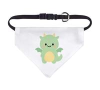 Azeeda Small 'Happy Green Dragon' Dog/Cat/Pet Bandana (PD00070913)