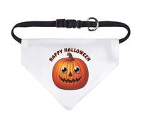 Azeeda Small 'Happy Halloween Pumpkin' Dog/Cat/Pet Bandana (PD00069975)