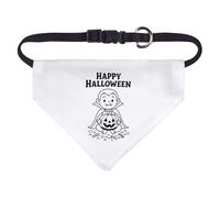 Azeeda Small 'Happy Halloween Vampire' Dog/Cat/Pet Bandana (PD00071083)