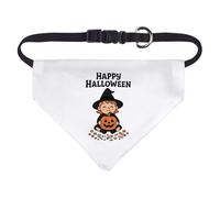 Azeeda Small 'Happy Halloween Witch' Dog/Cat/Pet Bandana (PD00071089)