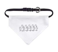 Azeeda Small 'Happy Running Chickens' Dog/Cat/Pet Bandana (PD00071415)