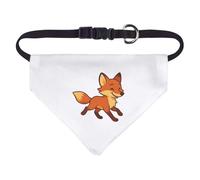 Azeeda Small 'Happy Running Fox' Dog/Cat/Pet Bandana (PD00070429)