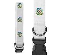 Azeeda Small 'Happy Shih Tzu' Dog Collar (PR00069305)