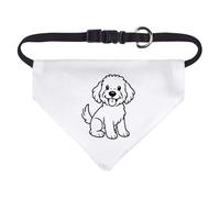 Azeeda Small 'Happy Sitting Cockapoo' Dog/Cat/Pet Bandana (PD00072829)