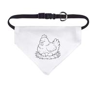 Azeeda Small 'Hen Sitting on Nest' Dog/Cat/Pet Bandana (PD00068875)