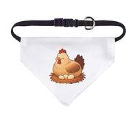 Azeeda Small 'Hen Sitting on Nest' Dog/Cat/Pet Bandana (PD00068877)