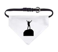 Azeeda Small 'Hiker Standing on Mountain' Dog/Cat/Pet Bandana (PD00074195)