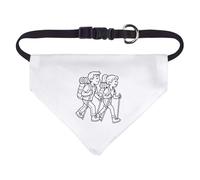 Azeeda Small 'Hiking Couple' Dog/Cat/Pet Bandana (PD00071299)