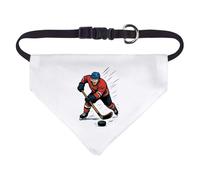 Azeeda Small 'Hockey Player Strike' Dog/Cat/Pet Bandana (PD00084495)