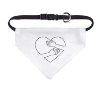 Azeeda Small 'Hugging Heart' Dog/Cat/Pet Bandana (PD00071953)