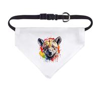 Azeeda Small 'Hyena Portrait' Dog/Cat/Pet Bandana (PD00083381)