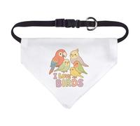 Azeeda Small 'I Love Birds' Dog/Cat/Pet Bandana (PD00067111)