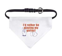 Azeeda Small 'I'd Rather Be Playing My Guitar' Dog/Cat/Pet Bandana (PD00071627)
