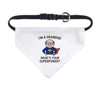 Azeeda Small 'I'm a Grandad What's Your Superpower' Dog/Cat/Pet Bandana (PD00067099)