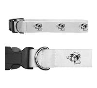 Azeeda Small 'Jack Russell Terrier Wearing Santa Hat' Dog Collar (PR00075139)