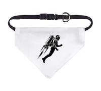 Azeeda Small 'Jet Pack Man Flying' Dog/Cat/Pet Bandana (PD00071705)