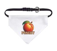 Azeeda Small 'Juicy Ripe Peach' Dog/Cat/Pet Bandana (PD00069415)