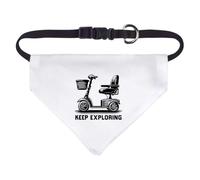 Azeeda Small 'Keep Exploring Mobility Scooter' Dog/Cat/Pet Bandana (PD00086369)