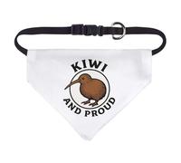 Azeeda Small 'Kiwi and Proud' Dog/Cat/Pet Bandana (PD00066513)