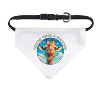 Azeeda Small 'Laughing Giraffe' Dog/Cat/Pet Bandana (PD00071707)