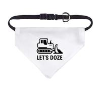 Azeeda Small 'Let's Doze Bulldozer' Dog/Cat/Pet Bandana (PD00071171)