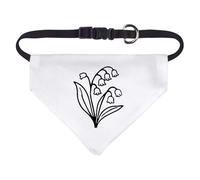 Azeeda Small 'Lily of the Valley Flower' Dog/Cat/Pet Bandana (PD00069165)
