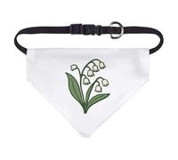 Azeeda Small 'Lily of the Valley Flower' Dog/Cat/Pet Bandana (PD00069167)