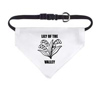 Azeeda Small 'Lily of the Valley Flower' Dog/Cat/Pet Bandana (PD00071159)