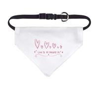 Azeeda Small 'Love Is All Around Us' Dog/Cat/Pet Bandana (PD00083853)