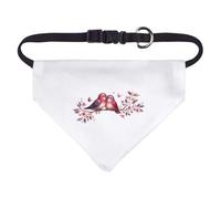 Azeeda Small 'Lovebirds Sitting On A Branch ' Dog/Cat/Pet Bandana (PD00072161)