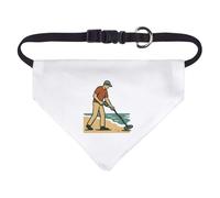 Azeeda Small 'Man Metal Detecting' Dog/Cat/Pet Bandana (PD00068995)