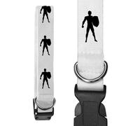 Azeeda Small 'Man with Shield' Dog Collar (PR00073829)