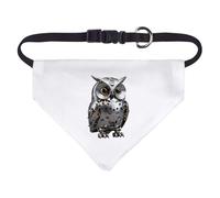 Azeeda Small 'Mechanical Owl' Dog/Cat/Pet Bandana (PD00076947)