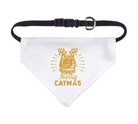 Azeeda Small 'Merry Catmas' Dog/Cat/Pet Bandana (PD00073597)