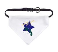 Azeeda Small 'Merry Christmas Star' Dog/Cat/Pet Bandana (PD00073357)