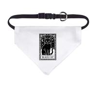 Azeeda Small 'Mystical Black Cat Card' Dog/Cat/Pet Bandana (PD00066561)