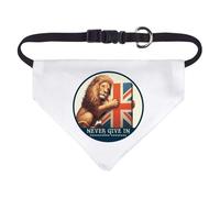Azeeda Small 'Never Give In' Dog/Cat/Pet Bandana (PD00071309)