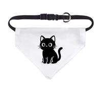 Azeeda Small 'No Thoughts Cute Cat' Dog/Cat/Pet Bandana (PD00086915)