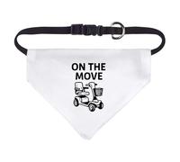 Azeeda Small 'On The Move Mobility Scooter' Dog/Cat/Pet Bandana (PD00070863)