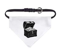 Azeeda Small 'Open Pirate Treasure Chest Full Of Gold' Dog/Cat/Pet Bandana (PD00072601)