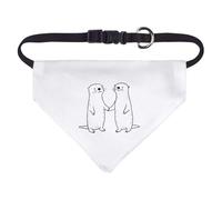 Azeeda Small 'Otter Couple Holding Hands' Dog/Cat/Pet Bandana (PD00072183)
