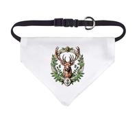 Azeeda Small 'Overgrown Decorative Crest with a Stag' Dog/Cat/Pet Bandana (PD00077993)