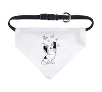 Azeeda Small 'Papillon Dog & Butterflies' Dog/Cat/Pet Bandana (PD00068867)