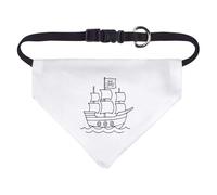 Azeeda Small 'Pirate Ship' Dog/Cat/Pet Bandana (PD00072127)
