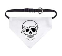 Azeeda Small 'Pirate Skull with Eyepatch' Dog/Cat/Pet Bandana (PD00078343)