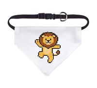 Azeeda Small 'Pixel Art Dancing Lion' Dog/Cat/Pet Bandana (PD00077759)