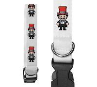 Azeeda Small 'Pixel-style Circus Ringmaster' Dog Collar (PR00081613)